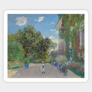 The Artist's House at Argenteuil by Claude Monet Sticker